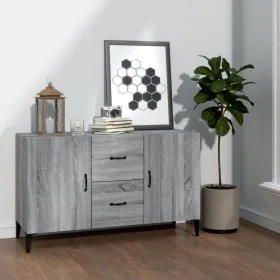 Sonoma gray engineered wood sideboard 100x36x60 cm by vidaXL, Sideboards - Ref: Foro24-817469, Price: 92,59 €, Discount: %