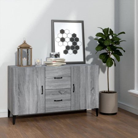 Sonoma gray engineered wood sideboard 100x36x60 cm by vidaXL, Sideboards - Ref: Foro24-817469, Price: 97,15 €, Discount: %