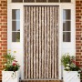 Cortina mosquitera chenilla beige y marrón 118x220 cm