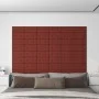 Wall panels 12 pcs red synthetic leather 30x15 cm 0.54m² by vidaXL, Wall covering - Ref: Foro24-343972, Price: 19,86 €, Disco...