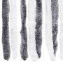 Cortina mosquitera gris y blanco chenilla 90x200 cm