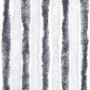 Cortina mosquitera gris y blanco chenilla 90x200 cm