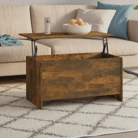 Couchtisch aus geräuchertem Eichensperrholz, 102 x 55,5 x 52,5 cm von vidaXL, Couchtisch - Ref: Foro24-819266, Preis: 60,51 €...