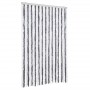 Cortina mosquitera chenilla gris y blanco 118x220 cm