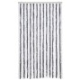 Cortina mosquitera chenilla gris y blanco 118x220 cm