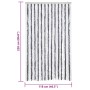 Cortina mosquitera chenilla gris y blanco 118x220 cm