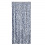 Cortina mosquitera azul y blanco chenilla 90x200 cm