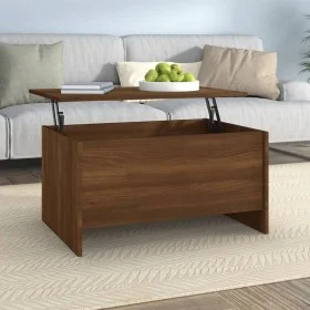 Couchtisch aus braunem Eichensperrholz, 80 x 55,5 x 41,5 cm von vidaXL, Couchtisch - Ref: Foro24-819271, Preis: 46,48 €, Raba...
