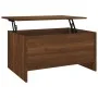 Mesa de centro madera contrachapada roble marrón 80x55,5x41,5cm de vidaXL, Mesas de centro - Ref: Foro24-819271, Precio: 46,4...