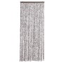 Cortina mosquitera marrón y beige chenilla 56x200 cm