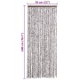Cortina mosquitera marrón y beige chenilla 56x200 cm