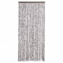 Cortina mosquitera marrón y beige chenilla 90x200 cm