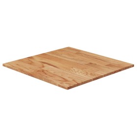 Tablero de mesa cuadrado madera roble marrón claro 40x40x1,5 cm