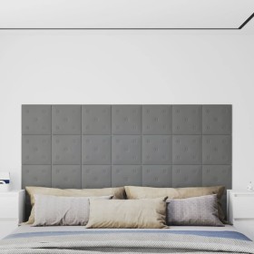 Wandpaneele 12 Stück Kunstleder grau 30x30 cm 1,08 m² von vidaXL, Wandverkleidung - Ref: Foro24-343977, Preis: 32,51 €, Rabat...