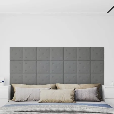Wandpaneele 12 Stück Kunstleder grau 30x30 cm 1,08 m² von vidaXL, Wandverkleidung - Ref: Foro24-343977, Preis: 32,36 €, Rabat...