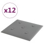 Wandpaneele 12 Stück Kunstleder grau 30x30 cm 1,08 m² von vidaXL, Wandverkleidung - Ref: Foro24-343977, Preis: 32,51 €, Rabat...