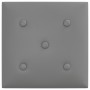 Wandpaneele 12 Stück Kunstleder grau 30x30 cm 1,08 m² von vidaXL, Wandverkleidung - Ref: Foro24-343977, Preis: 32,51 €, Rabat...