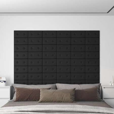 Wandpaneele 12 Stück schwarzes Kunstleder 30x15 cm 0,54 m² von vidaXL, Wandverkleidung - Ref: Foro24-343967, Preis: 20,05 €, ...