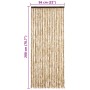 Cortina mosquitera beige chenilla 56x200 cm