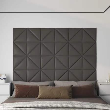 Wandpaneele 12 Stück Kunstleder grau 30x30 cm 0,54 m² von vidaXL, Wandverkleidung - Ref: Foro24-343942, Preis: 20,50 €, Rabat...