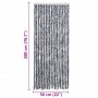 Cortina mosquitera plateada chenilla 56x200 cm
