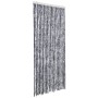 Cortina mosquitera plateada chenilla 90x200 cm
