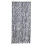 Cortina mosquitera plateada chenilla 90x200 cm