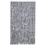 Cortina mosquitera chenilla plateado 118x220 cm