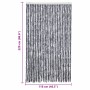 Cortina mosquitera chenilla plateado 118x220 cm