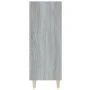 Aparador de madera contrachapada gris Sonoma 69,5x32,5x90 cm de vidaXL, Aparadores - Ref: Foro24-817376, Precio: 51,33 €, Des...