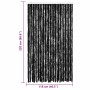 Cortina mosquitera chenilla gris antracita 118x220 cm