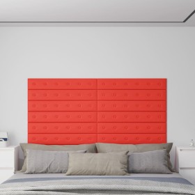 Wandpaneele 12 Stück rotes Kunstleder 90x15 cm 1,62 m² von vidaXL, Wandverkleidung - Ref: Foro24-343997, Preis: 37,20 €, Raba...