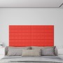Wandpaneele 12 Stück rotes Kunstleder 90x15 cm 1,62 m² von vidaXL, Wandverkleidung - Ref: Foro24-343997, Preis: 37,20 €, Raba...