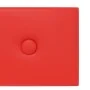 Wall panels 12 pcs red synthetic leather 90x15 cm 1.62 m² by vidaXL, Wall covering - Ref: Foro24-343997, Price: 36,88 €, Disc...