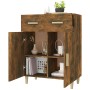 Anrichte aus geräuchertem Eichensperrholz 69,5x34x89 cm von vidaXL, Sideboards - Ref: Foro24-817357, Preis: 68,27 €, Rabatt: %