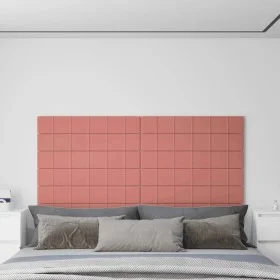 Wandpaneele 12 Stück rosa Samt 90x15 cm 1,62 m² von vidaXL, Wandverkleidung - Ref: Foro24-344108, Preis: 38,79 €, Rabatt: %