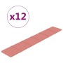 Wandpaneele 12 Stück rosa Samt 90x15 cm 1,62 m² von vidaXL, Wandverkleidung - Ref: Foro24-344108, Preis: 39,11 €, Rabatt: %