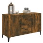 Smoked oak engineered wood sideboard 100x36x60 cm by vidaXL, Sideboards - Ref: Foro24-817468, Price: 84,66 €, Discount: %