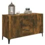 Smoked oak engineered wood sideboard 100x36x60 cm by vidaXL, Sideboards - Ref: Foro24-817468, Price: 83,42 €, Discount: %