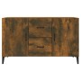 Sideboard aus geräuchertem Eichenholzwerkstoff, 100 x 36 x 60 cm von vidaXL, Sideboards - Ref: Foro24-817468, Preis: 84,75 €,...