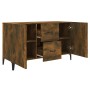 Sideboard aus geräuchertem Eichenholzwerkstoff, 100 x 36 x 60 cm von vidaXL, Sideboards - Ref: Foro24-817468, Preis: 84,75 €,...