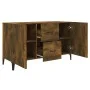 Smoked oak engineered wood sideboard 100x36x60 cm by vidaXL, Sideboards - Ref: Foro24-817468, Price: 83,42 €, Discount: %