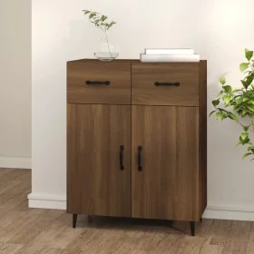 Engineered wood brown oak sideboard 69.5x34x90 cm by vidaXL, Sideboards - Ref: Foro24-817362, Price: 71,21 €, Discount: %