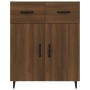 Engineered wood brown oak sideboard 69.5x34x90 cm by vidaXL, Sideboards - Ref: Foro24-817362, Price: 71,90 €, Discount: %