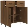Anrichte aus braunem Eichenparkett 69,5x34x90 cm von vidaXL, Sideboards - Ref: Foro24-817362, Preis: 71,90 €, Rabatt: %