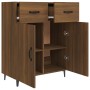 Engineered wood brown oak sideboard 69.5x34x90 cm by vidaXL, Sideboards - Ref: Foro24-817362, Price: 71,90 €, Discount: %