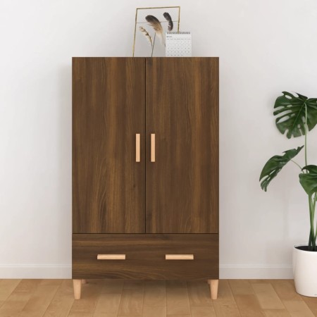 Tall oak brown plywood sideboard 70x31x115 cm by vidaXL, Sideboards - Ref: Foro24-817473, Price: 85,73 €, Discount: %
