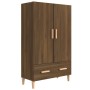 Tall oak brown plywood sideboard 70x31x115 cm by vidaXL, Sideboards - Ref: Foro24-817473, Price: 85,73 €, Discount: %