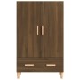Tall oak brown plywood sideboard 70x31x115 cm by vidaXL, Sideboards - Ref: Foro24-817473, Price: 85,73 €, Discount: %
