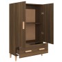 Tall oak brown plywood sideboard 70x31x115 cm by vidaXL, Sideboards - Ref: Foro24-817473, Price: 85,73 €, Discount: %